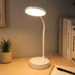 مصباح مكتبي LED مرن بثلاثة أوضاع إضاءة – يعمل عبر USB