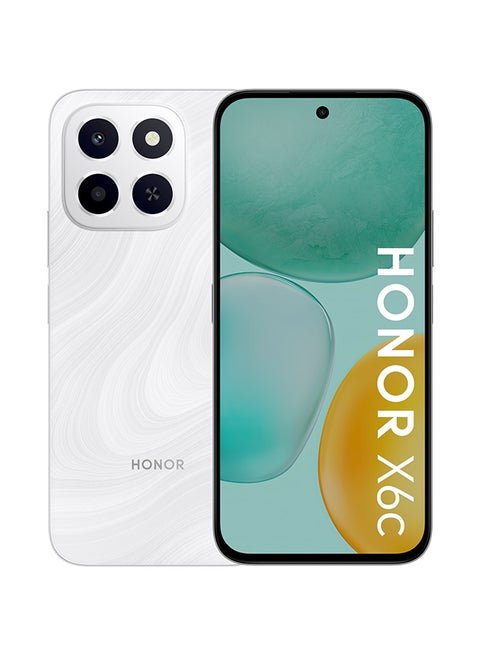هونورX6c ثنائي الشريحة 4G أبيض ضوء القمر 6GB RAM 256GB - نسخة الشرق الأوسط