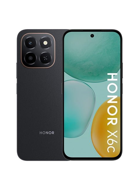 هونورX6c ثنائي الشريحة 4G أسود منتصف الليل 6GB RAM 128GB - نسخة الشرق الأوسط