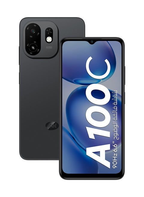إيتيل A100c أسود نقي 3+5 جيجابايت رام 128 جيجابايت 4G - نسخة الشرق الأوسط